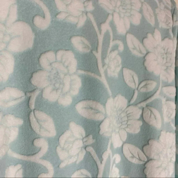 Charter Club L blue/white floral zip long robe - Picture 6 of 8